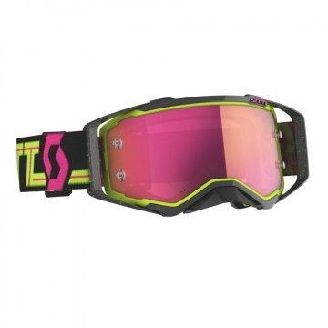SCOTT: Gogle motocrossowe Prospect (black/yellow pink chrome works) [2728211040340]