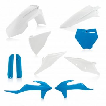 ACERBIS: Zestaw plastików do KTM SX / SX-F 2019 > (niebiesko-biały) [0023479]