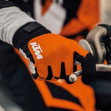 Rękawice motocrossowe KTM POUNCE 2024 (pomarańczowe) [3PW24001360X]