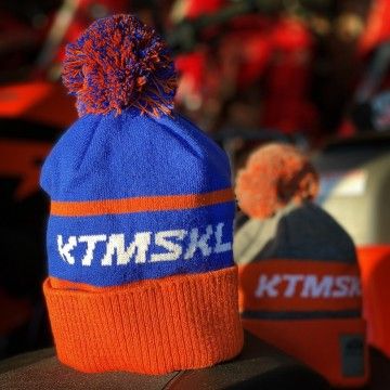Czapka zimowa TEAM KTMSKLEP 2022/2023 (pomarańczowo-niebieska) [CZAPKAPN]