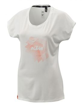 Damska koszulka KTM STYLE (biała) [3PW21001990X]