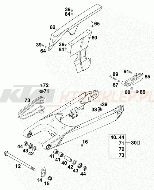 Schemat "wahacz" do KTM 640 LC4