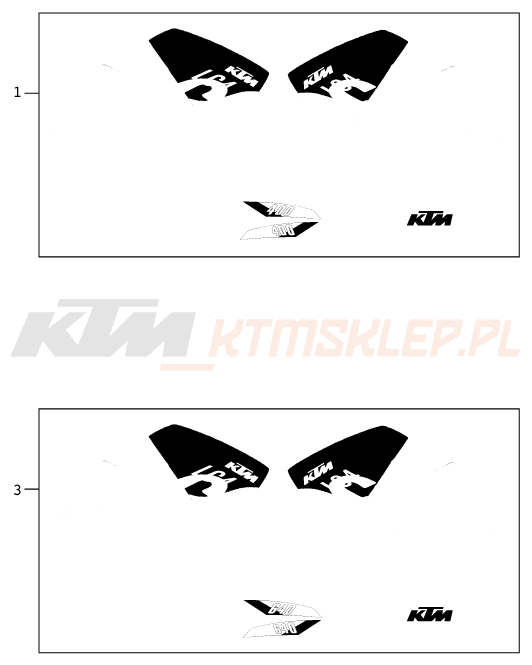 Schemat "naklejki" do KTM 640 LC 4
