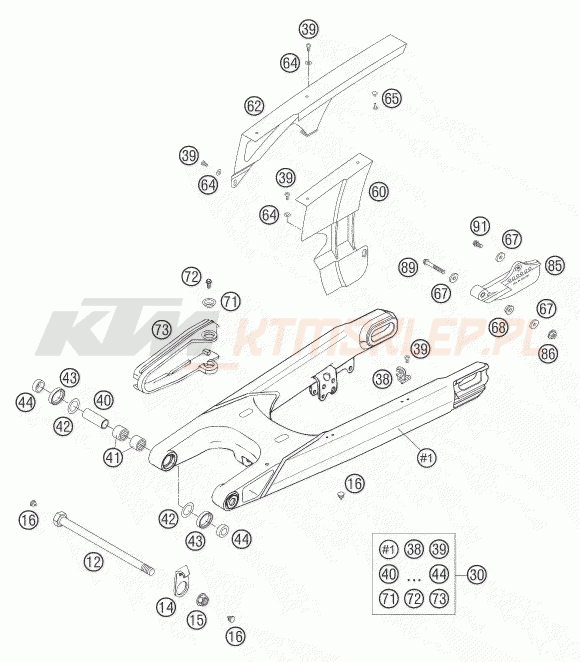 Schemat "wahacz" do KTM 625 SXC
