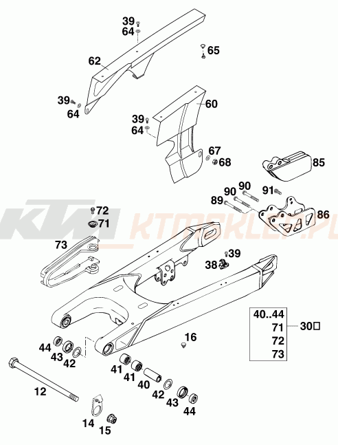 Schemat "wahacz" do KTM 540 SXC 20kW