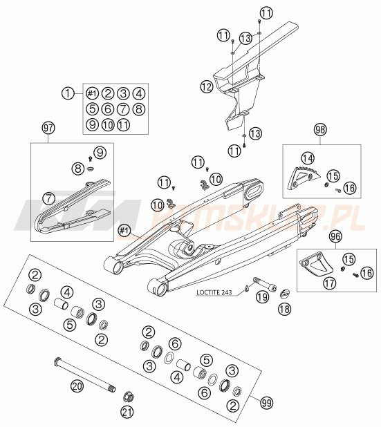 Schemat "wahacz" do KTM 950 ADVENTURE S