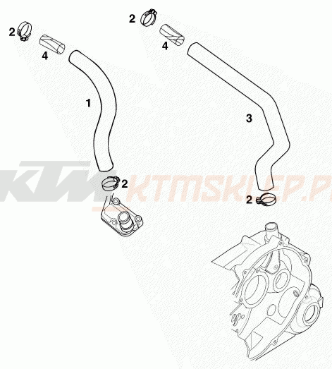 Schemat "ENGINE VENT" do KTM 640 LC 4
