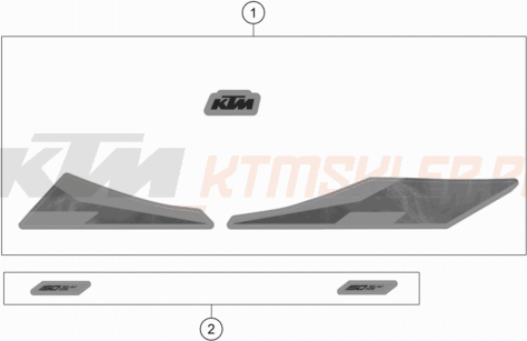 Schemat "naklejki" do KTM 150 XC-W TPI