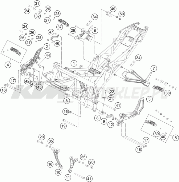 Schemat "rama" do KTM RC 125