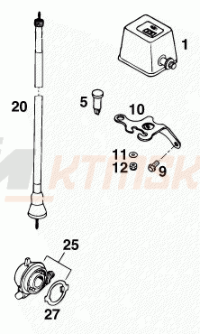 Schemat "system zabezpieczający" do KTM 400 SUP-COMP EXC