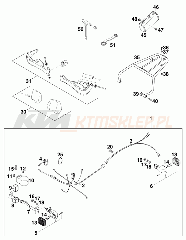 Schemat "akcesoria" do KTM 300 EXC M/Ö