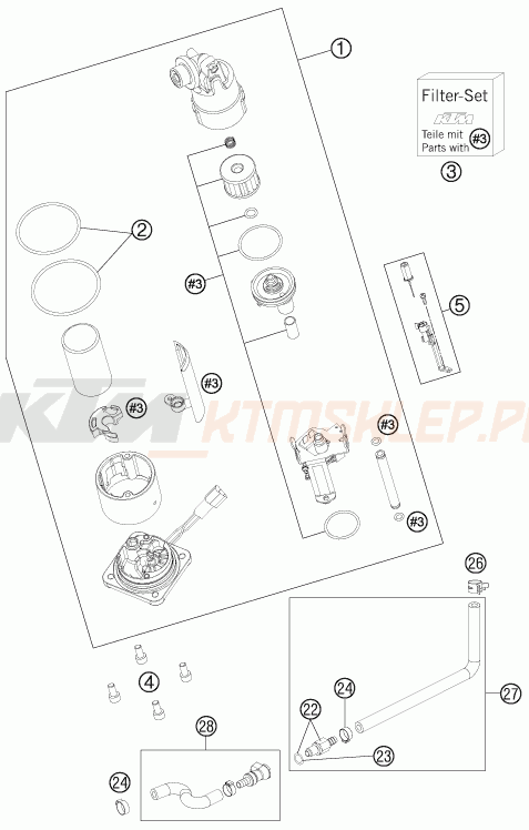Schemat "pompa paliwa" do KTM 990 SUPERMOTO