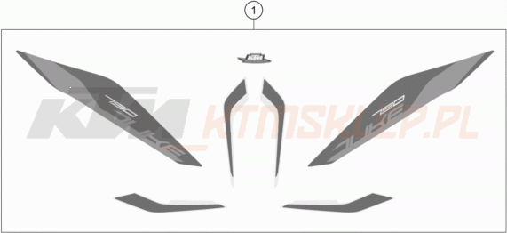 Schemat "naklejki" do KTM 790 Duke