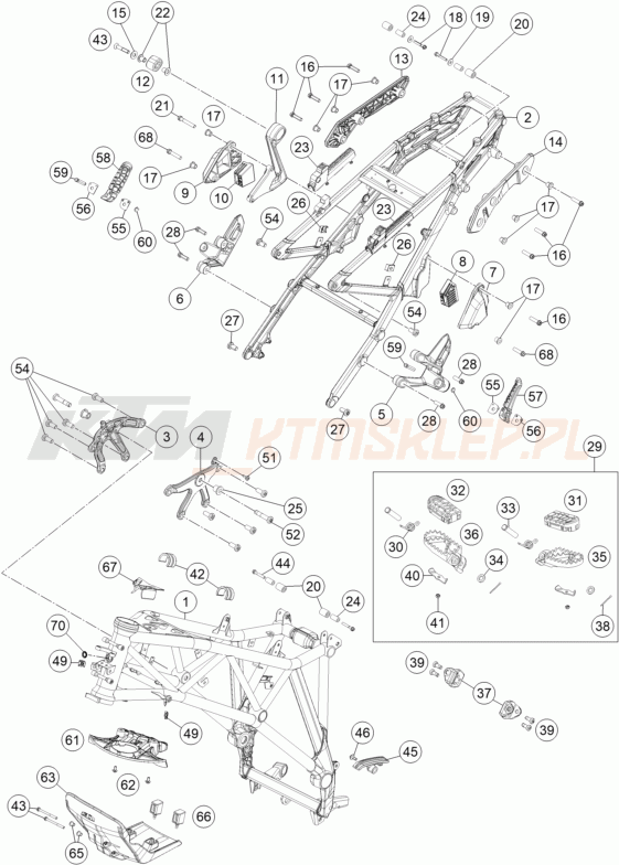 Schemat "rama" do KTM 1090 Adventure S