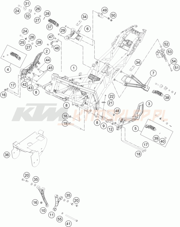 Schemat "rama" do KTM RC 390