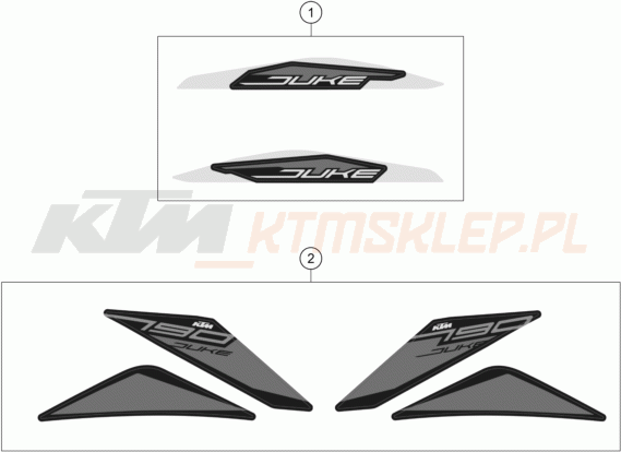 Schemat "naklejki" do KTM 790 Duke