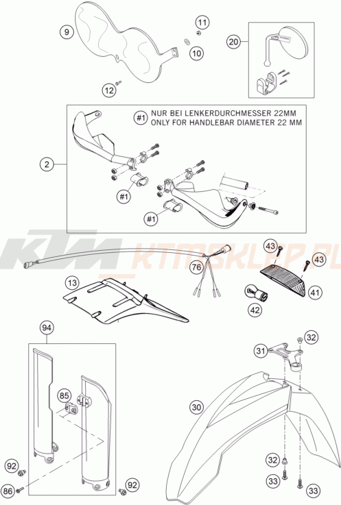 Schemat "akcesoria" do KTM 660 RALLYE FACTORY REPL.
