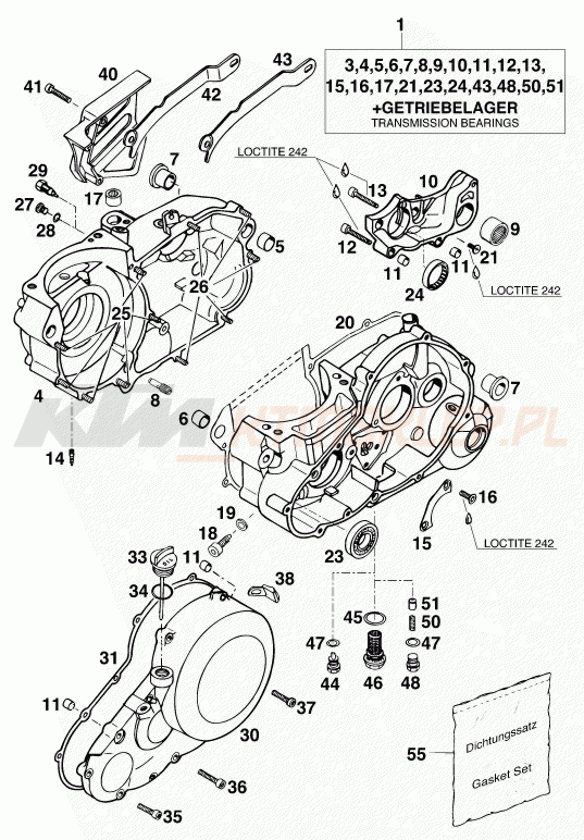 Schemat "kartery" do KTM 620 EGS WP 37KW 20LT VIOL