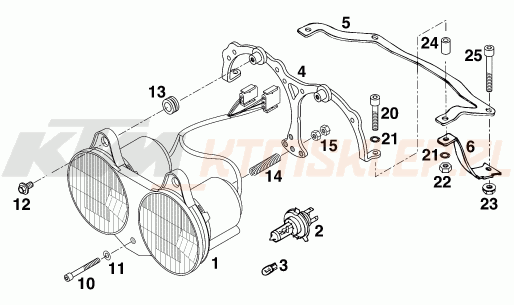 Schemat "oświetlenie" do KTM 620 DUKE 37KW