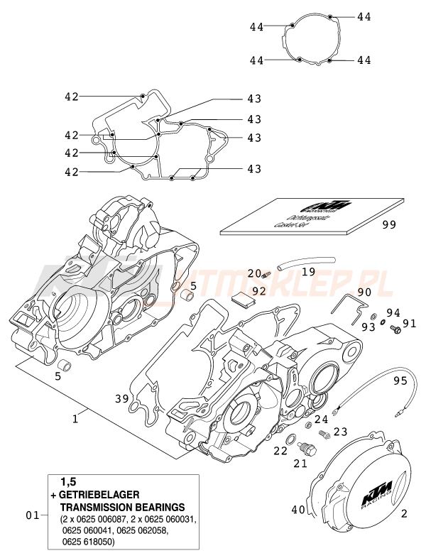 Schemat "kartery" do KTM 125 SUPERMOTO 80