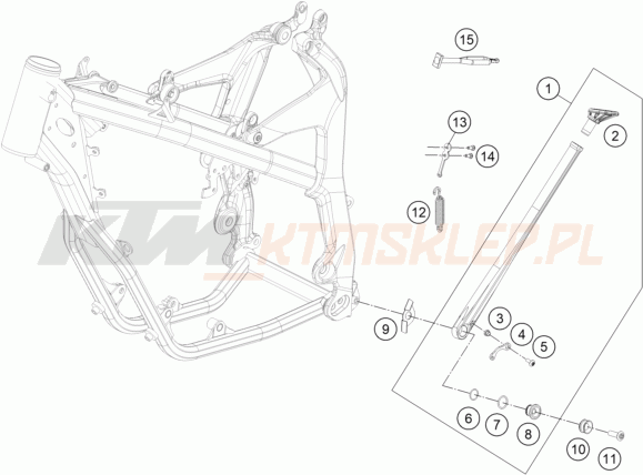 Schemat "stopki postojowe" do KTM FREERIDE 250 R