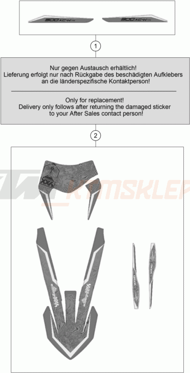 Schemat "naklejki" do KTM 300 XC-W TPI ERZBERGRODEO