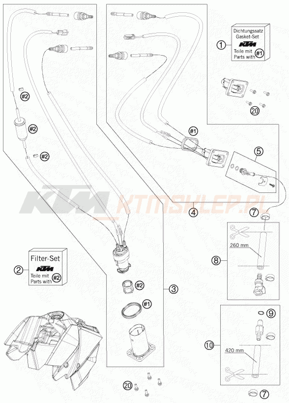Schemat "pompa paliwa" do KTM 690 DUKE R