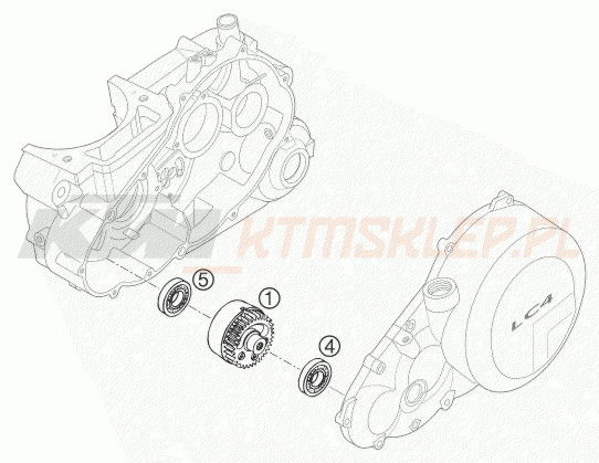 Schemat "BALANCER SHAFT" do KTM 640 LC4 SUPERMOTO