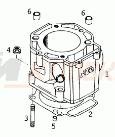 Schemat "cylinder" do KTM 640 LC 4