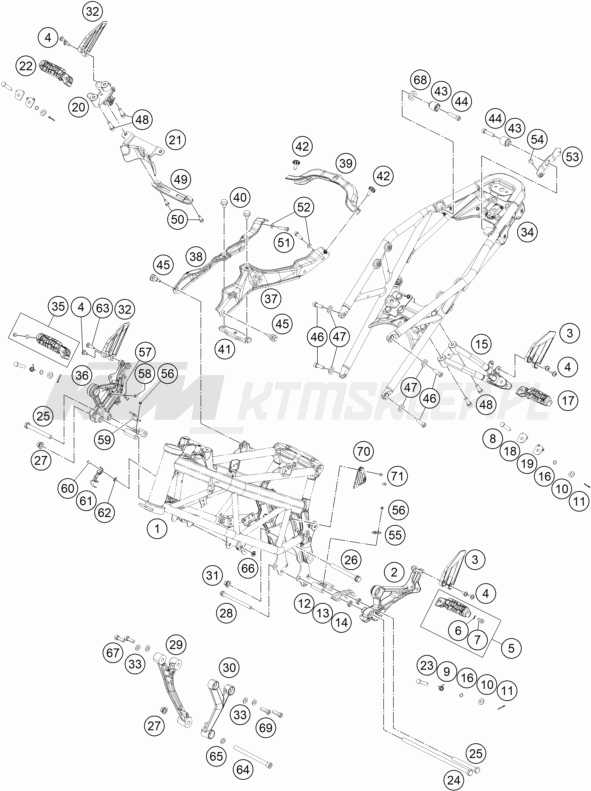 Schemat "rama" do KTM 200 Duke