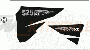 Schemat "naklejki" do KTM 525 XC DESERT RACING
