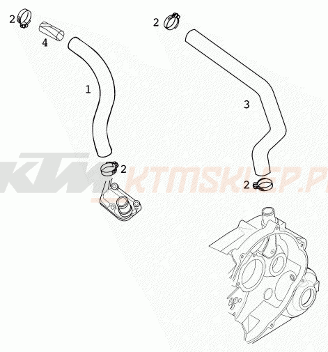 Schemat "ENGINE VENT" do KTM 640 LC 4