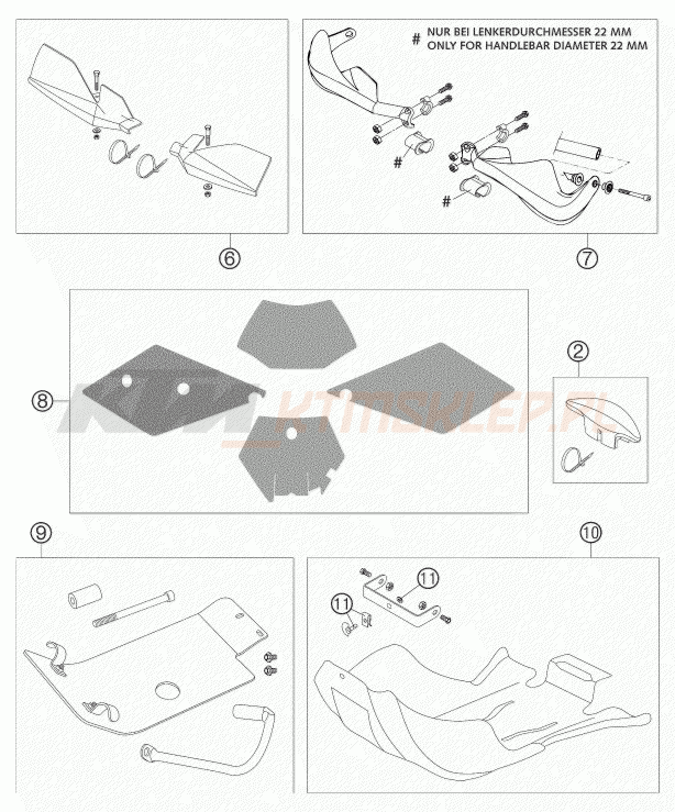 Schemat "akcesoria" do KTM 450 SMR