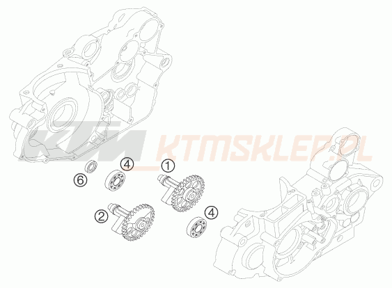 Schemat "BALANCER SHAFT" do KTM 450 EXC-G RACING