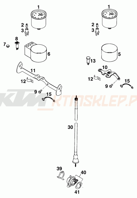 Schemat "system zabezpieczający" do KTM 400 SUP-COMP WP 14KW