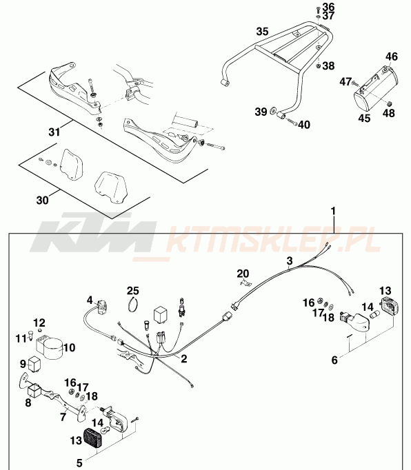 Schemat "akcesoria" do KTM 125 EXC M/Ö
