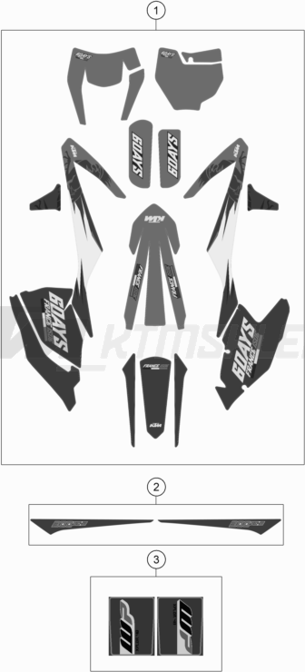 Schemat "naklejki" do KTM 300 XC-W Six Days