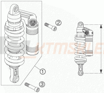 Schemat "amortyzator tył" do KTM 950 SUPERENDURO R