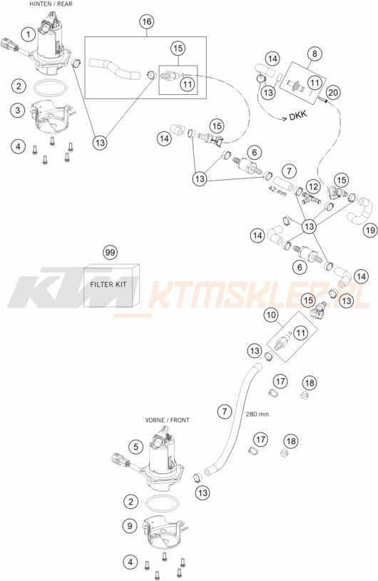 Schemat "pompa paliwa" do KTM 450 RALLY FACTORY REPLICA