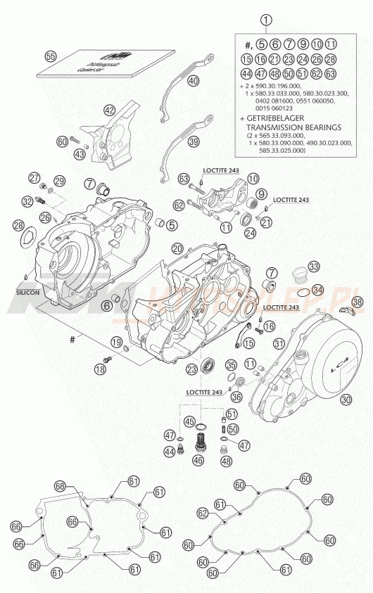 Schemat "kartery" do KTM 625 SMC