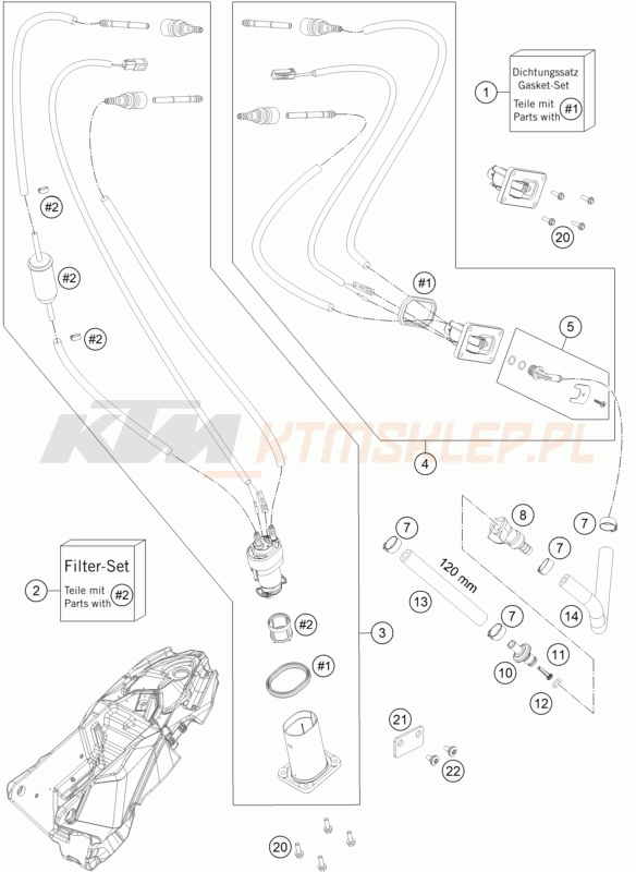 Schemat "pompa paliwa" do KTM 690 SMC R