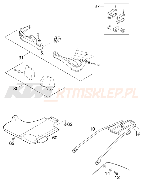Schemat "akcesoria" do KTM 520 EXC RACING