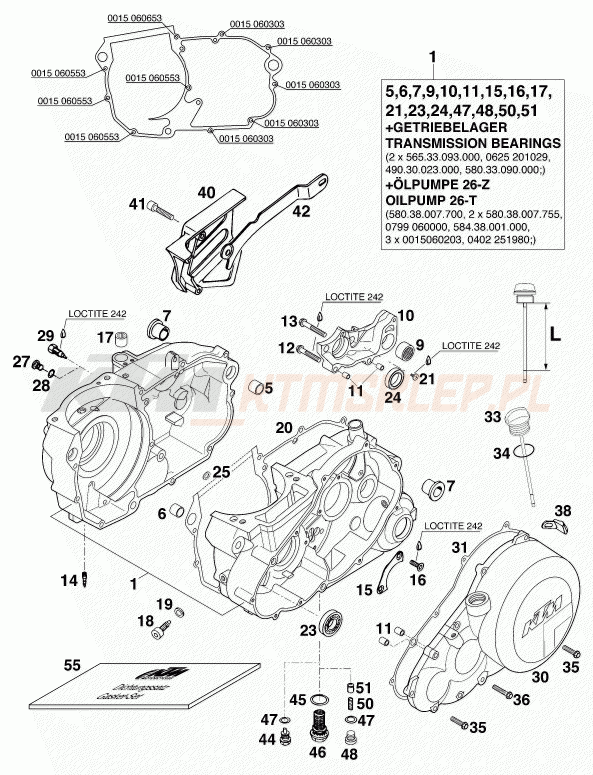 Schemat "kartery" do KTM 620 LC-4 SUPER-MOTO