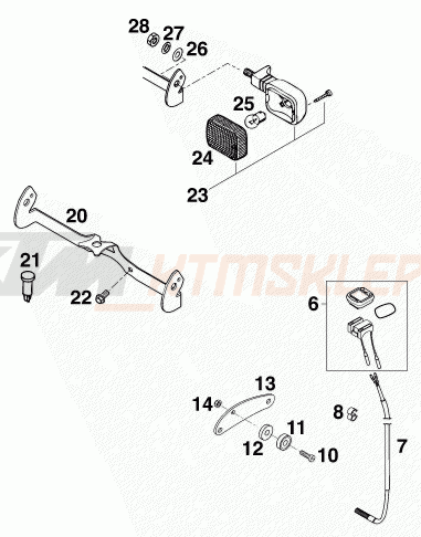 Schemat "system zabezpieczający" do KTM 540 SXC