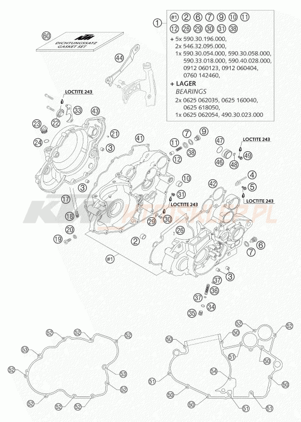 Schemat "kartery" do KTM 525 SMR