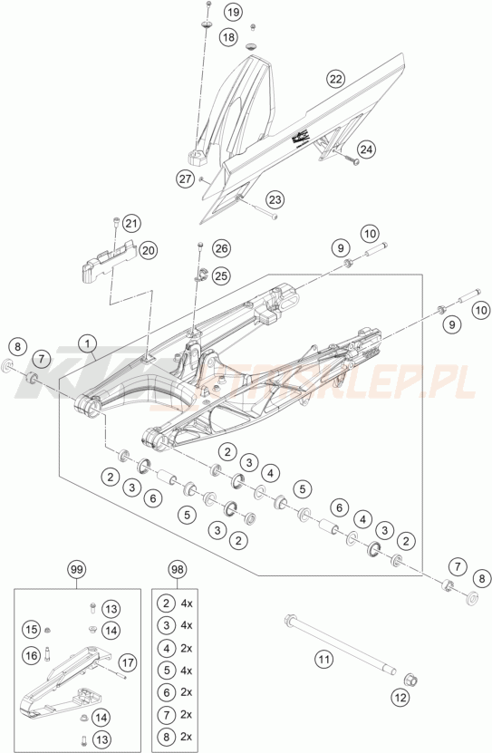 Schemat "wahacz" do KTM 390 ADVENTURE SPOKE W