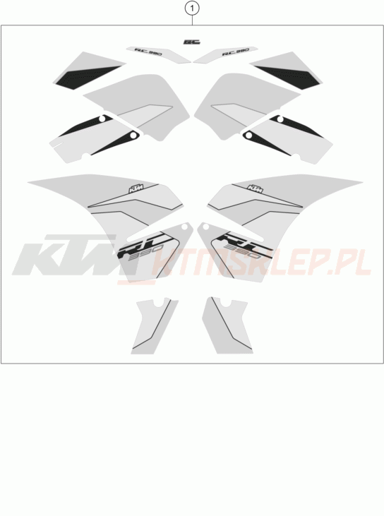 Schemat "naklejki" do KTM RC 390