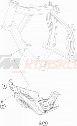 Schemat "osłona silnika" do KTM SX-E 3