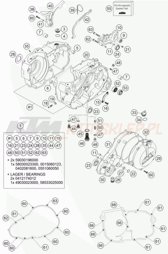 Schemat "kartery" do KTM 660 RALLYE FACTORY REPL.