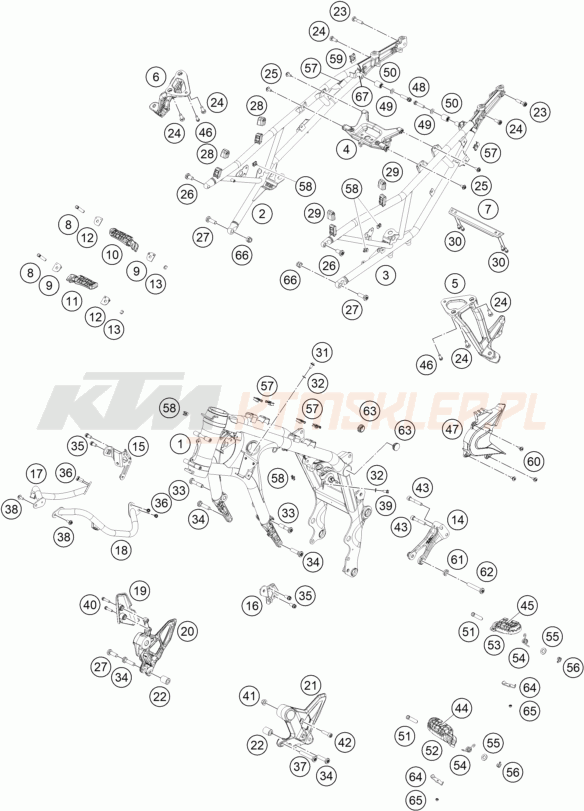 Schemat "rama" do KTM 790 Adventure R